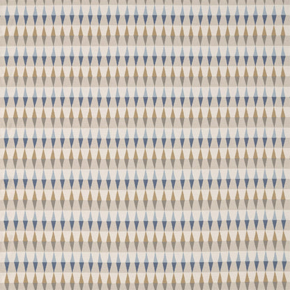 Ampico Fabric by Harlequin - HVIS132090 - Ochre/Navy/Sky