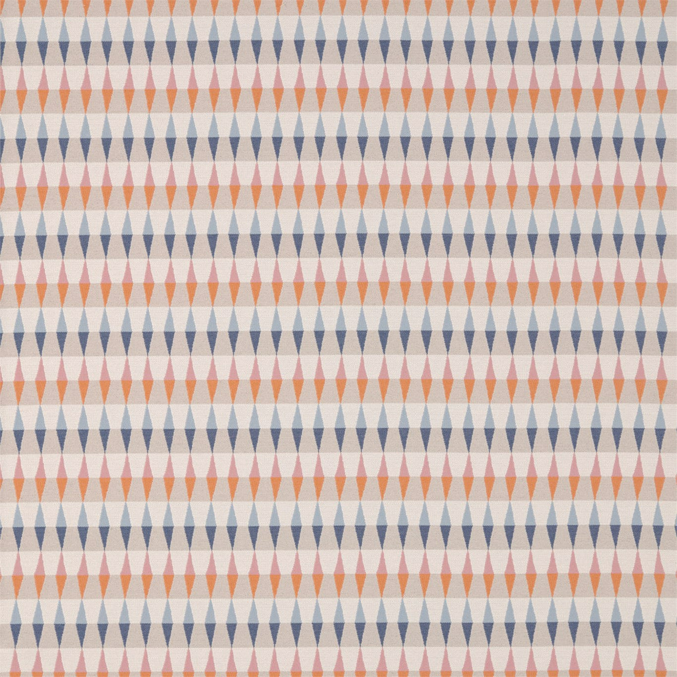 Ampico Fabric by Harlequin - HVIS132093 - Tangerine/Sky/Nude
