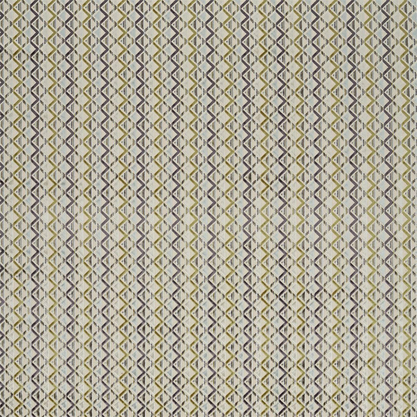 Boka Velvet Fabric by Harlequin - HVVC132976 - Brass/Glacier