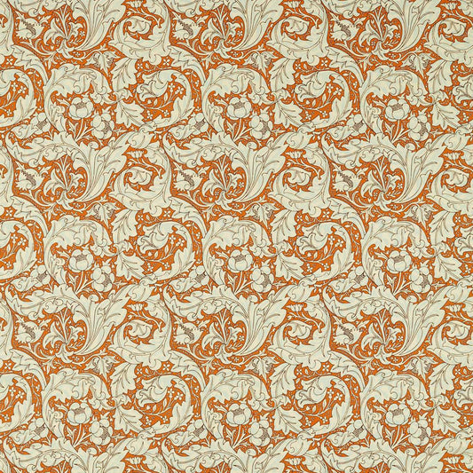Bachelors Button Fabric by Morris & Co. - MCOP226987 - Burnt Orange/Sky