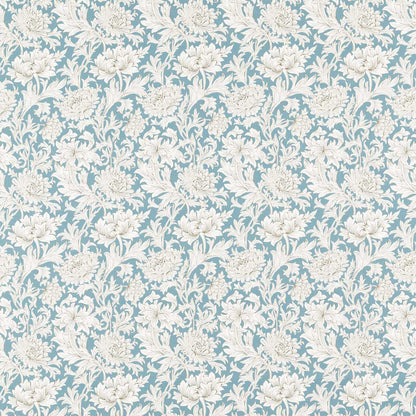 Chrysanthemum Toile Fabric by Morris & Co. - MSIM226912 - Slate