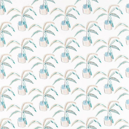 Crassula Fabric by Scion - NABS132861 - Marine / Tangerine / Mint