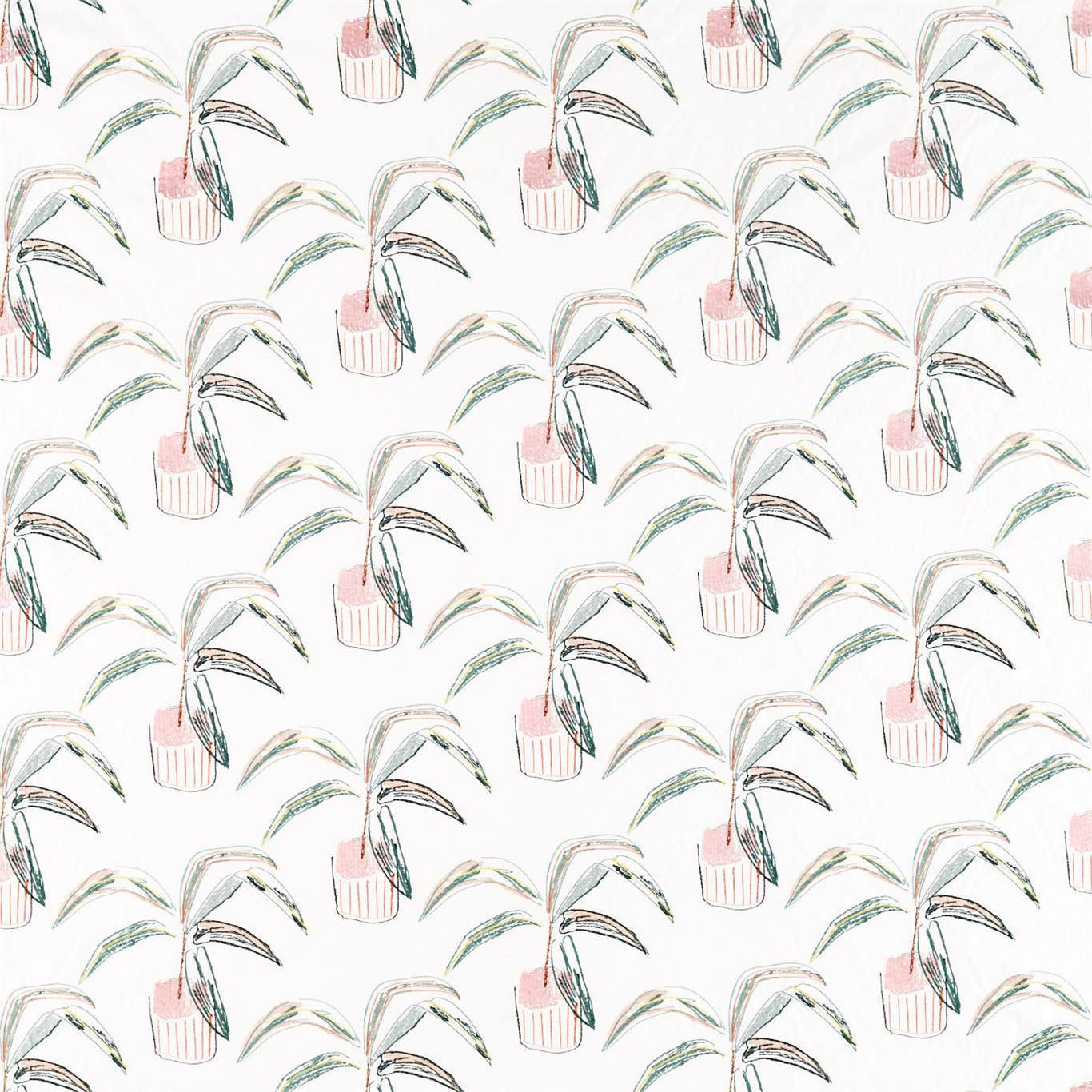 Crassula Fabric by Scion - NABS132862 - Blush/Brick/Mist