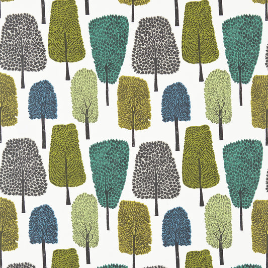 Cedar Fabric by Scion - NFIK120354 - Slate/Apple/Ivy
