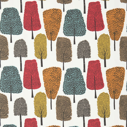 Cedar Fabric by Scion - NFIK120356 - Tangerine / Sulphur / Chilli