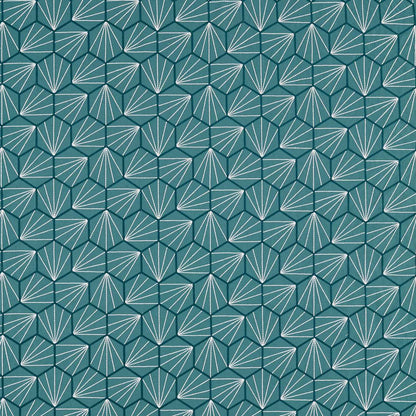 Aikyo Fabric by Scion - NJAP132736 - Teal