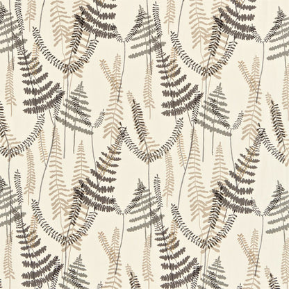 Athyrium Fabric by Scion - NMEL130353 - Chalk Pewter And Biscuit