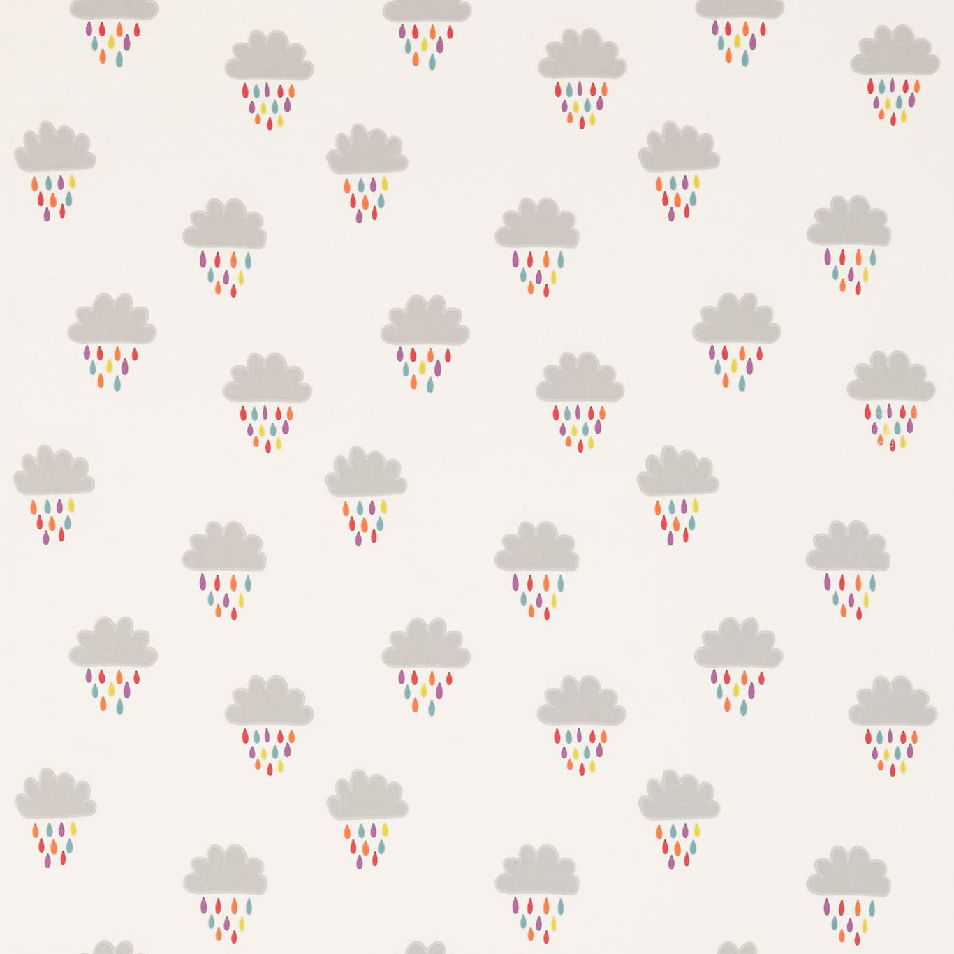 April Showers Fabric by Scion - NSCK131659 - Poppy / Tangerine / Sunshine