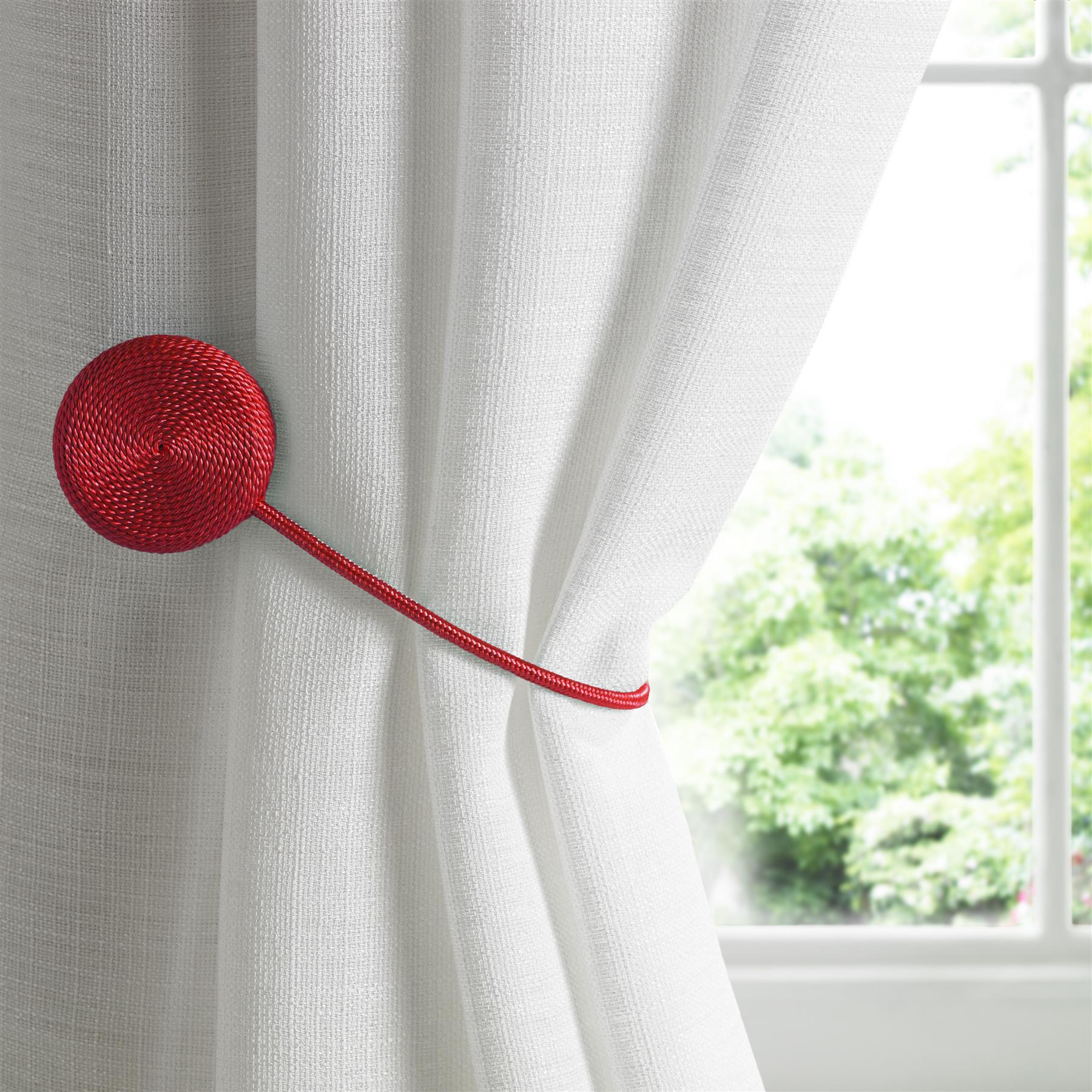 Red Cirque Magnetic Curtain Tie Backs