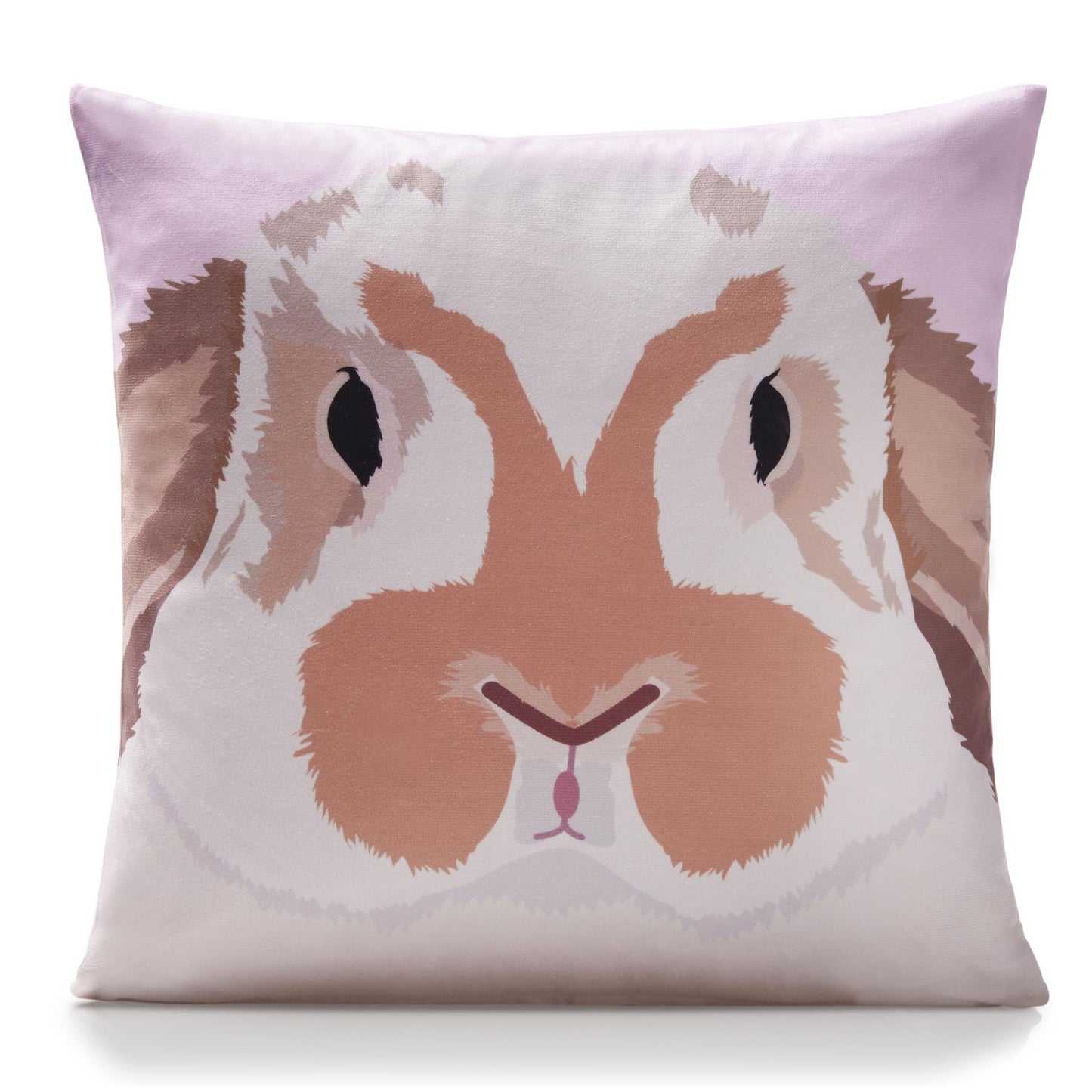 Multi Holland Lop Rabbit Velvet Cushion Cover
