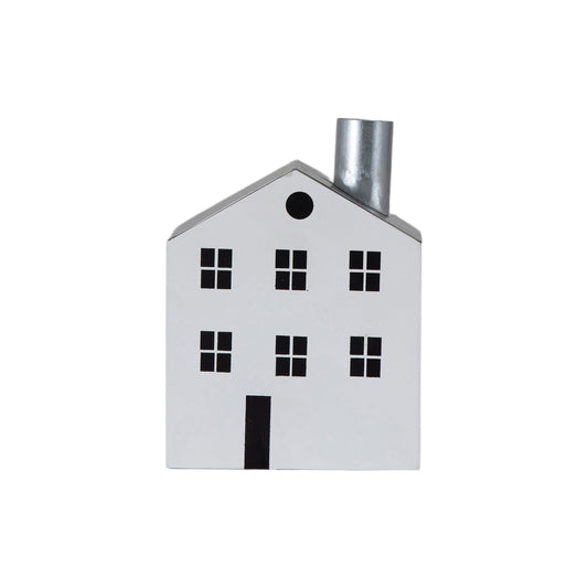 Maison Candle Holder White Small by Gallery