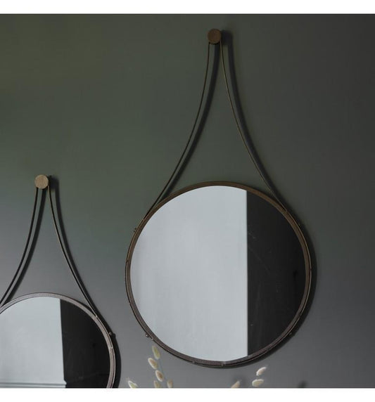 Broadway Round Mirror 510x910mm by Gallery
