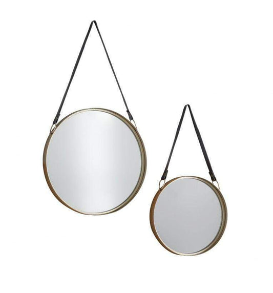 Marston Mirrors Gold (Set of 2) 400 & 300mm by Gallery