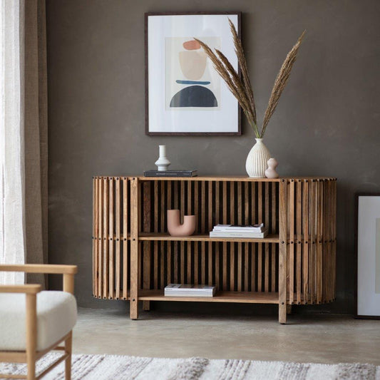 Voss Slatted Console Table by Gallery