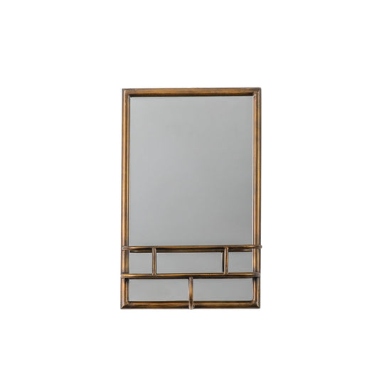 Milton Mirror Rectangle Bronze 300x100x480mm by Gallery