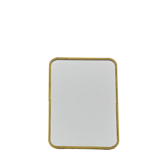 Nala Mirror with Stand Antique Brass 200x300mm by Gallery