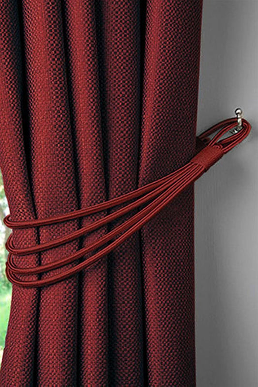 Burgundy Single Charlotte Curtain Tie Backs