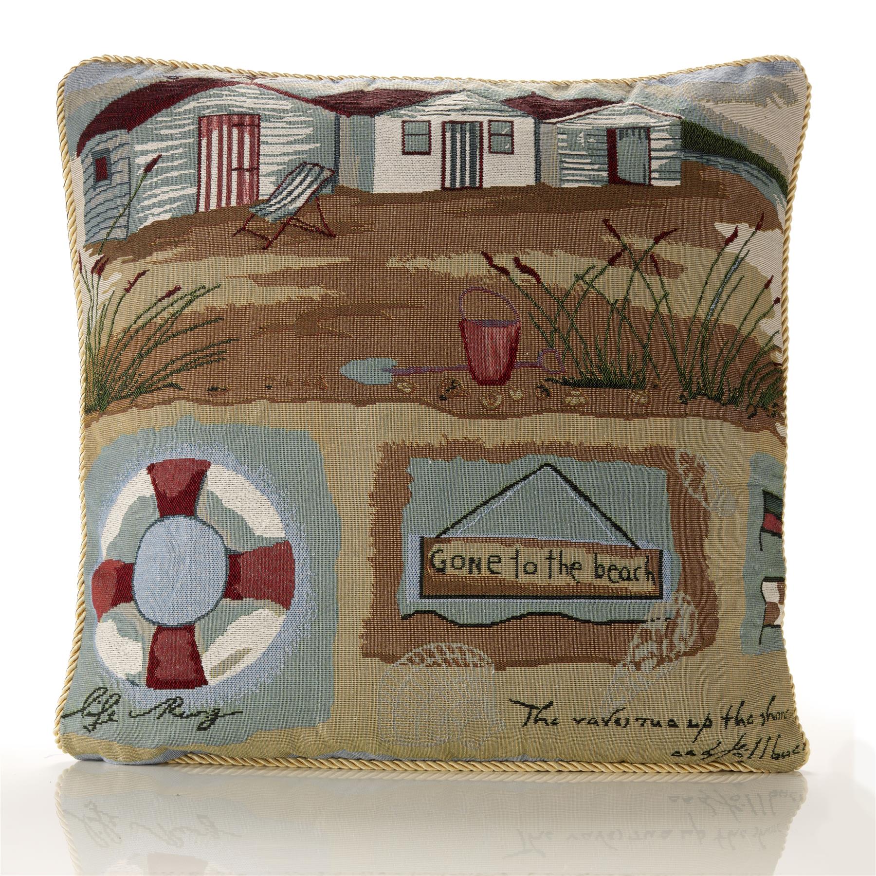 Multi Beach Tapestry Cushion Cover