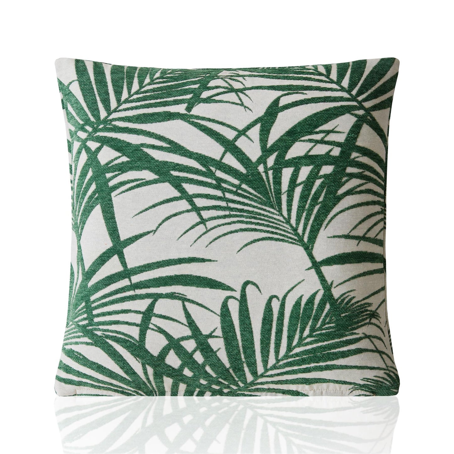 Green Jungley Chenille Cushion Covers