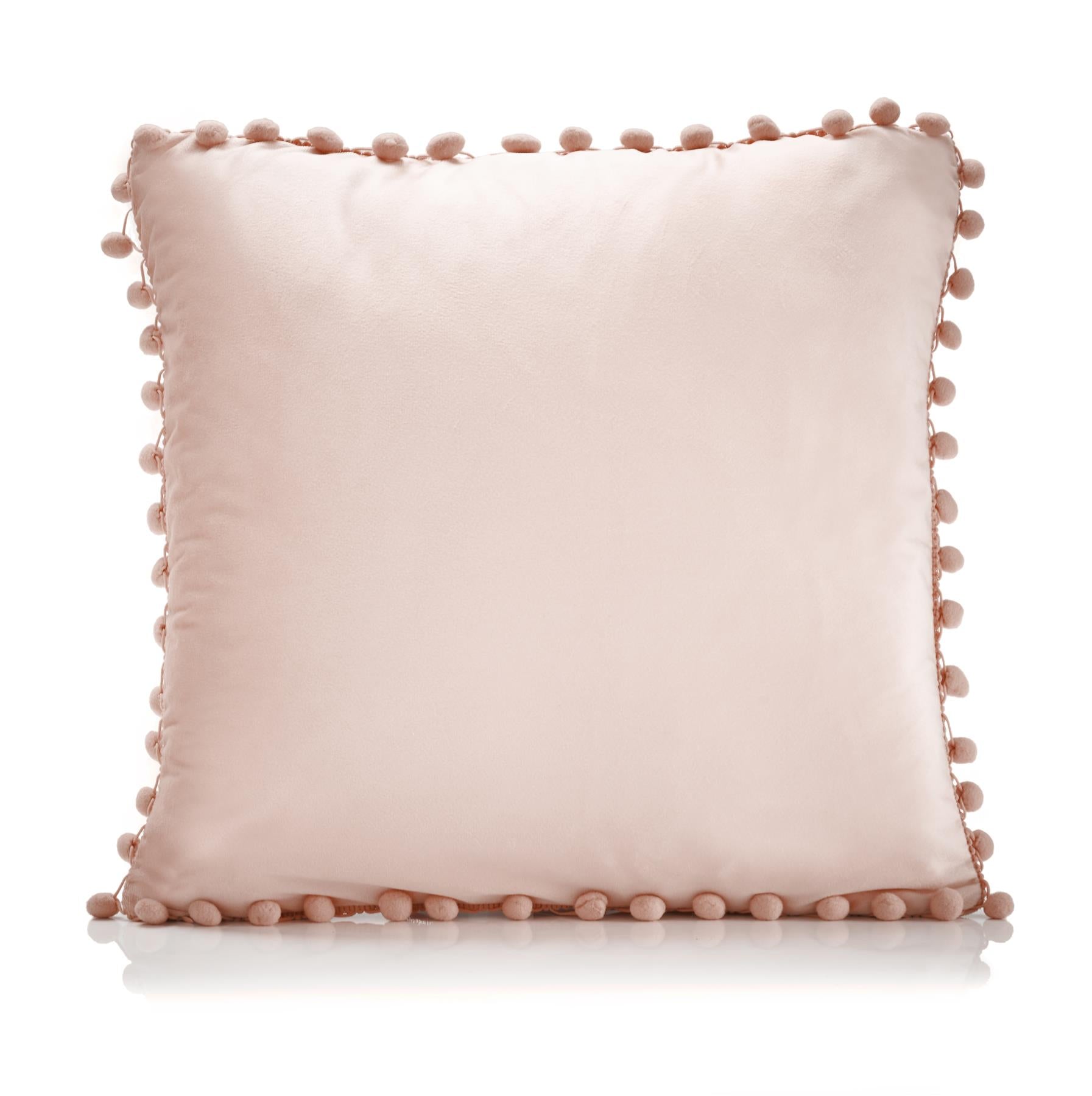Pink Pom Pom Cushion Covers