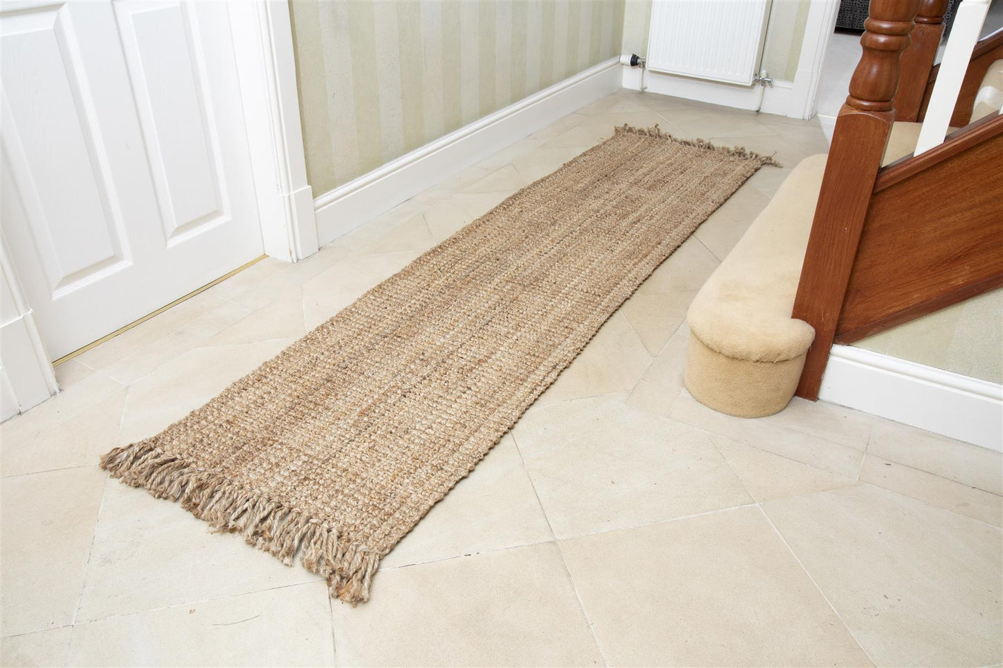 Whitefield Natural Boucle Runner Tassel