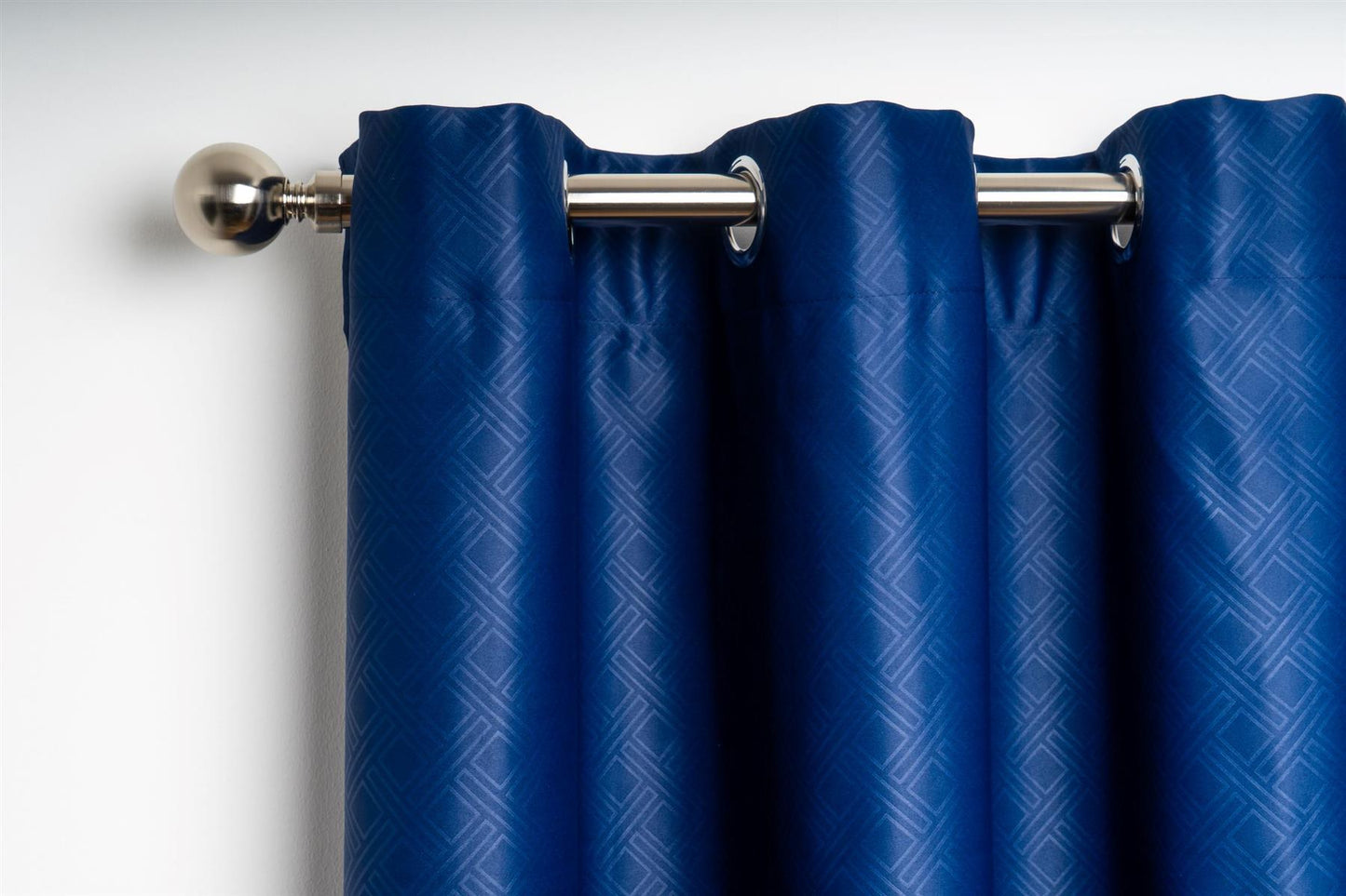 Blue Dia Thermal Eyelet Curtains - Pair