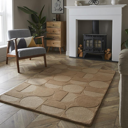 Arabella Taupe Wool Rug