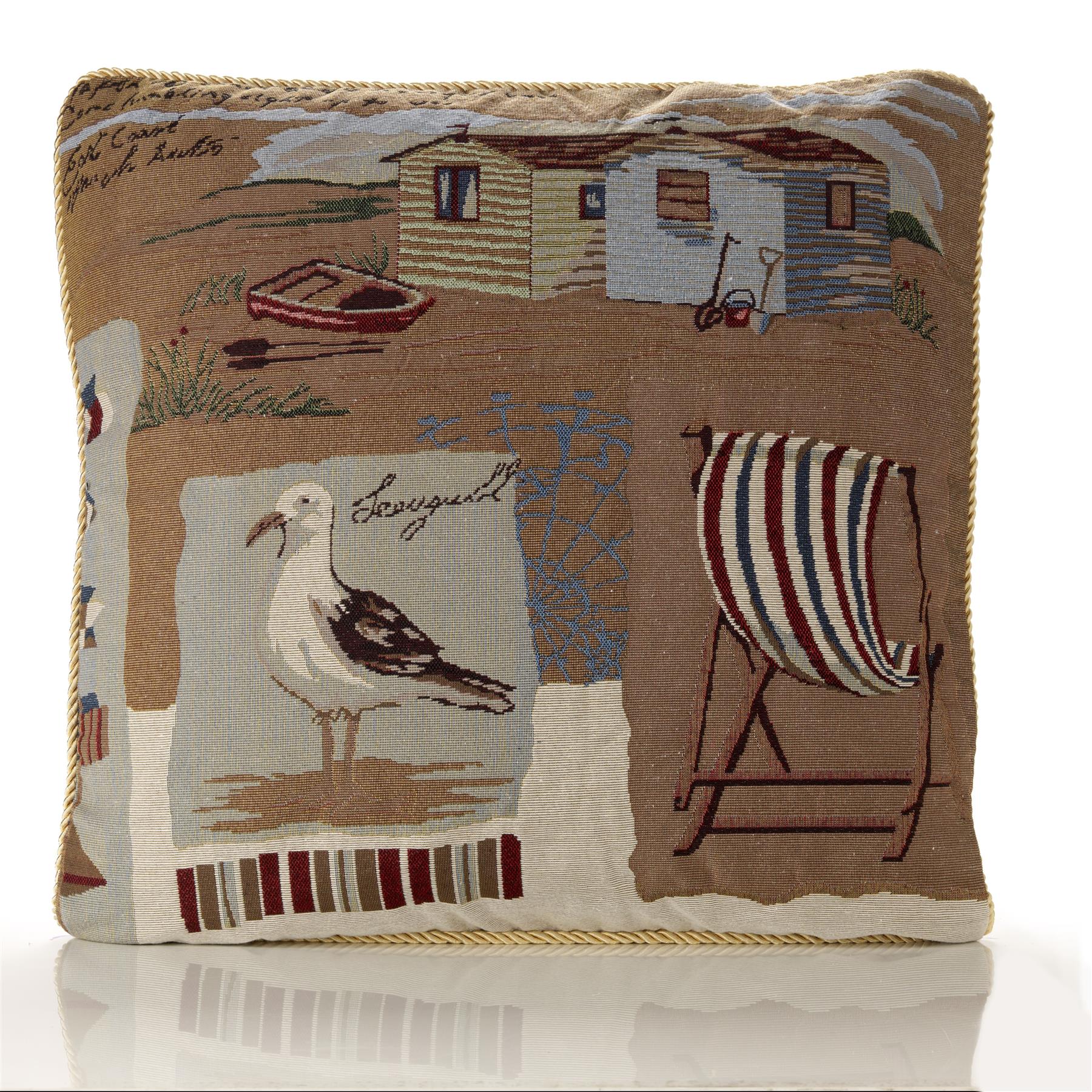 Multi Seagull Tapestry Cushion Cover
