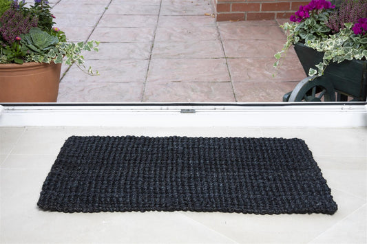 Whitefield Black Boucle Mat