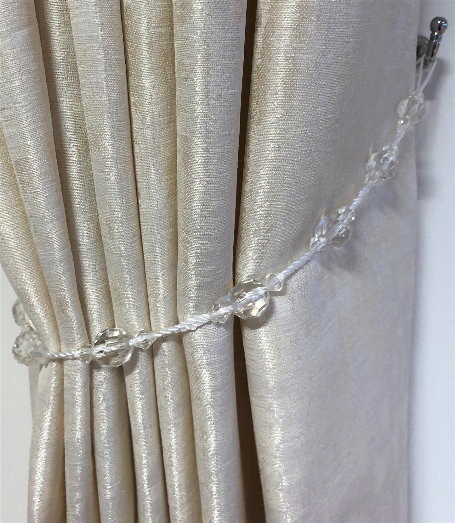 Crystal Twinkle Curtain Tie Backs - Pair